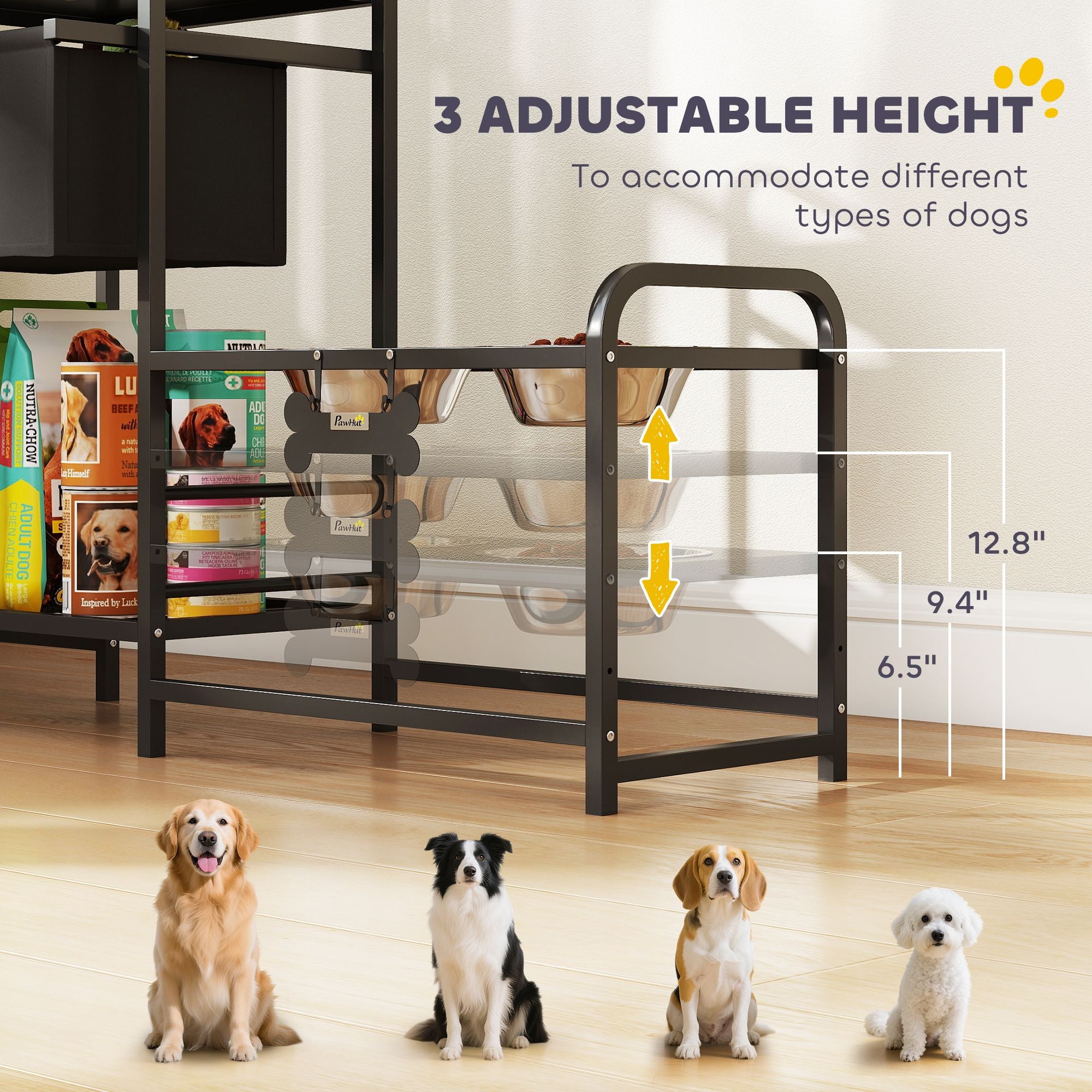 Transform Mealtime Chaos into Harmony with Our Adjustable Dog Bowl Station