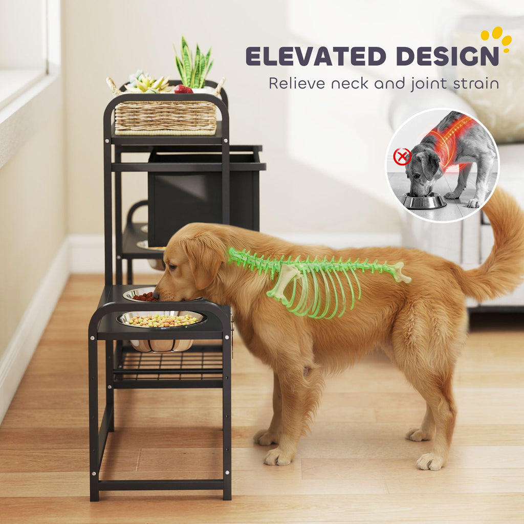 Transform Mealtime Chaos into Harmony with Our Adjustable Dog Bowl Station