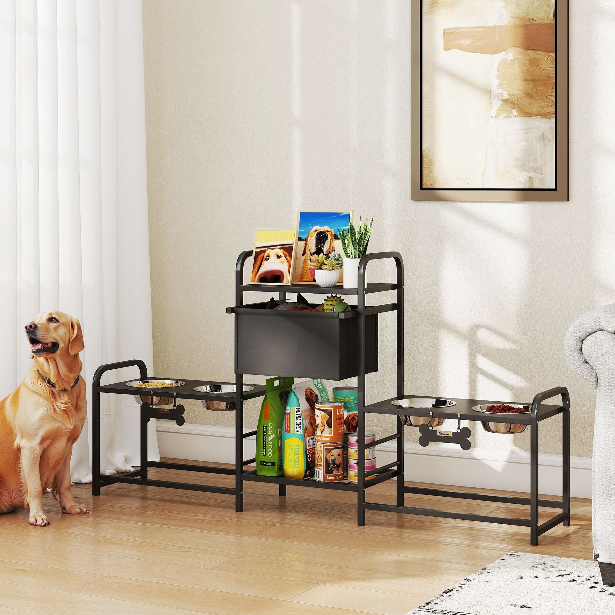 Transform Mealtime Chaos into Harmony with Our Adjustable Dog Bowl Station