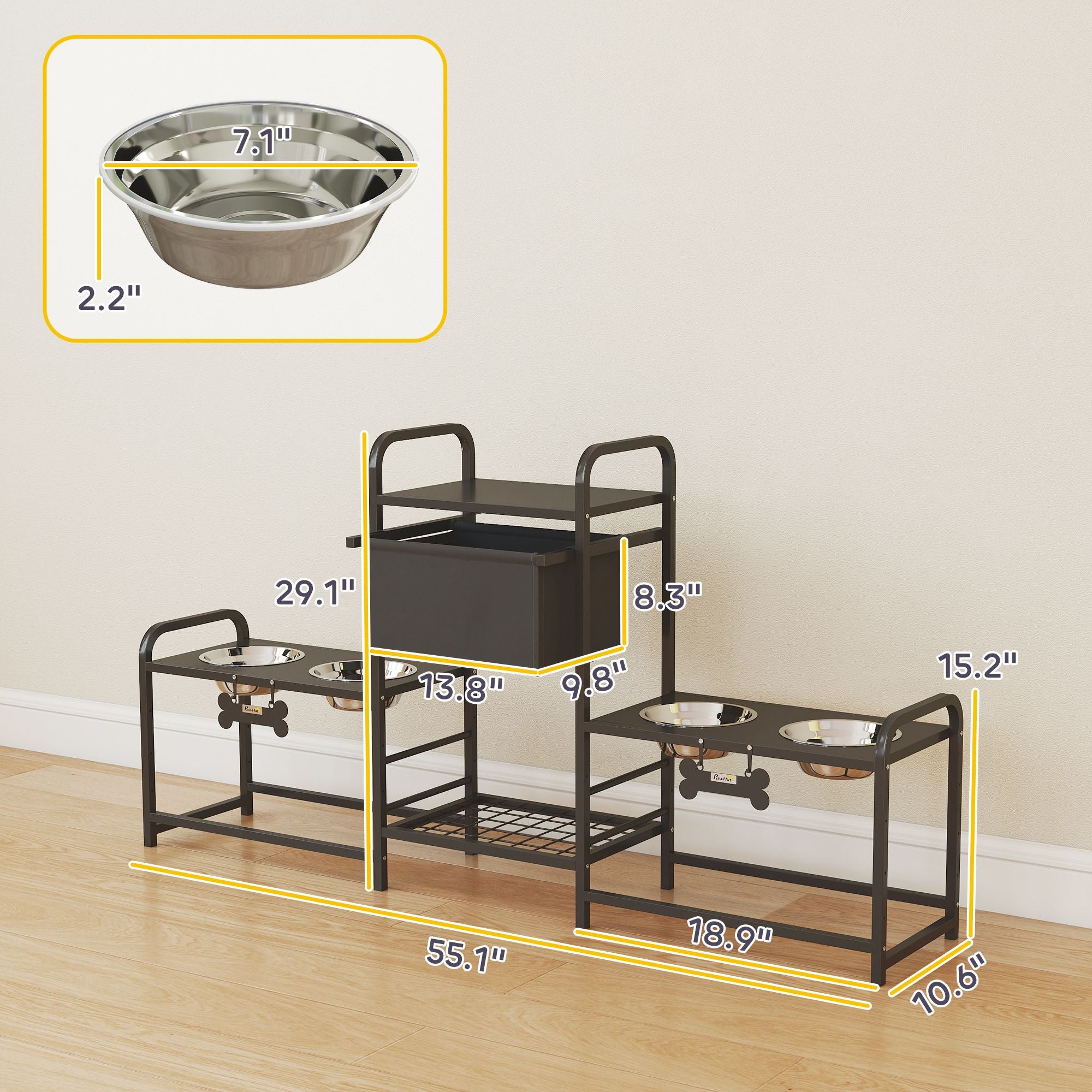 Transform Mealtime Chaos into Harmony with Our Adjustable Dog Bowl Station