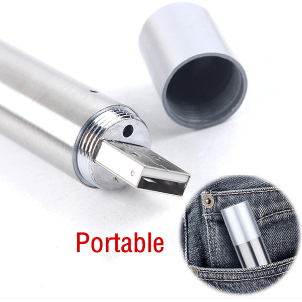 3-in-1 USB Rechargeable Pet Toy Pen with Red Laser, UV Detector & White Flashlight