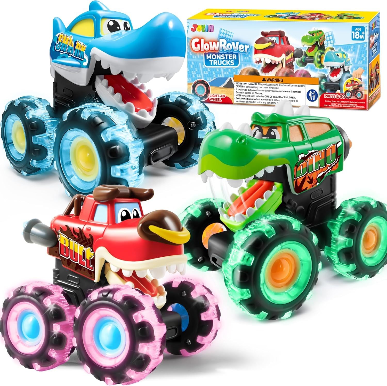 Rev Up Playtime with Motion-Activated Monster Trucks That Glow!