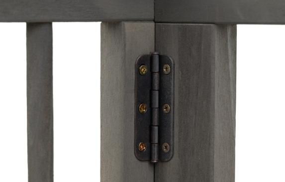 3-Panel Adjustable furniture-style Pet Barrier - Cherry Finish, 28 to 80