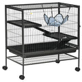 Spacious 3-Storey structured Ferret Cage with Hammock and Storage Shelf
