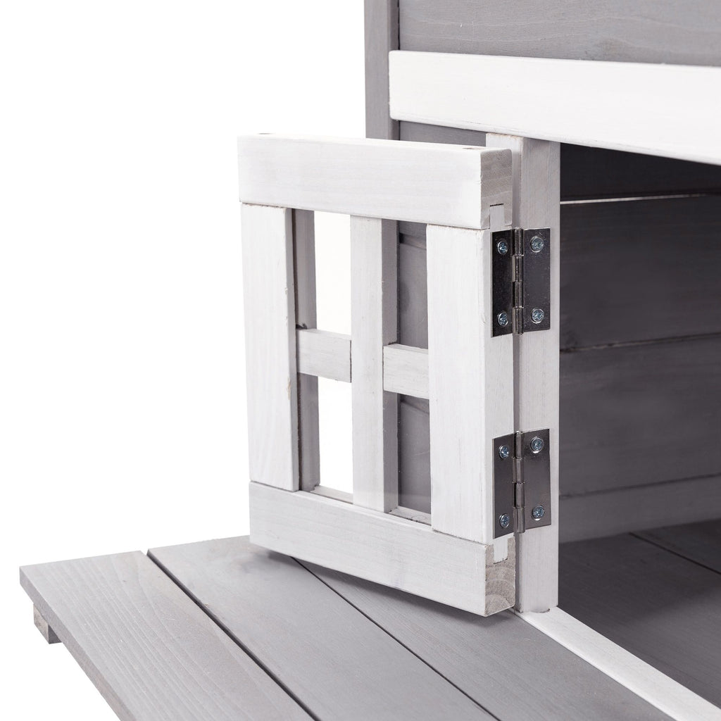 3-Tier Feral Cat House with Escape Doors and Jumping Platform