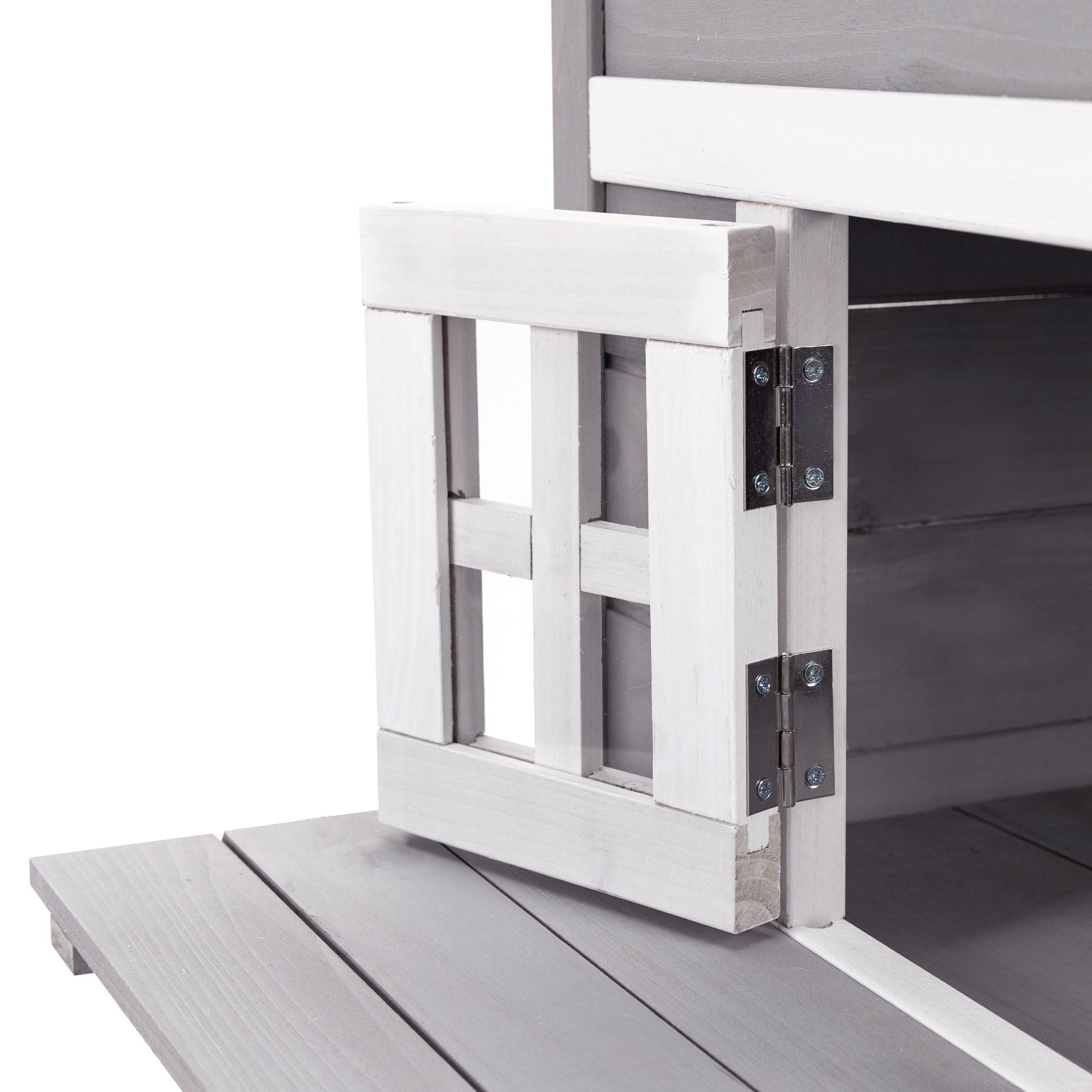 3-Tier Feral Cat House with Escape Doors and Jumping Platform