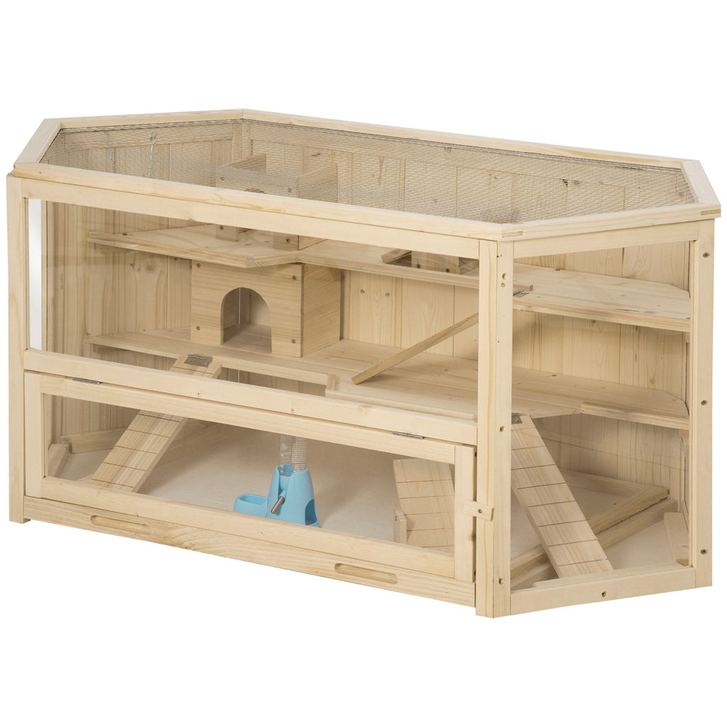 3-Tier Large furniture-style Hamster Cage with Fun Seesaws and Huts