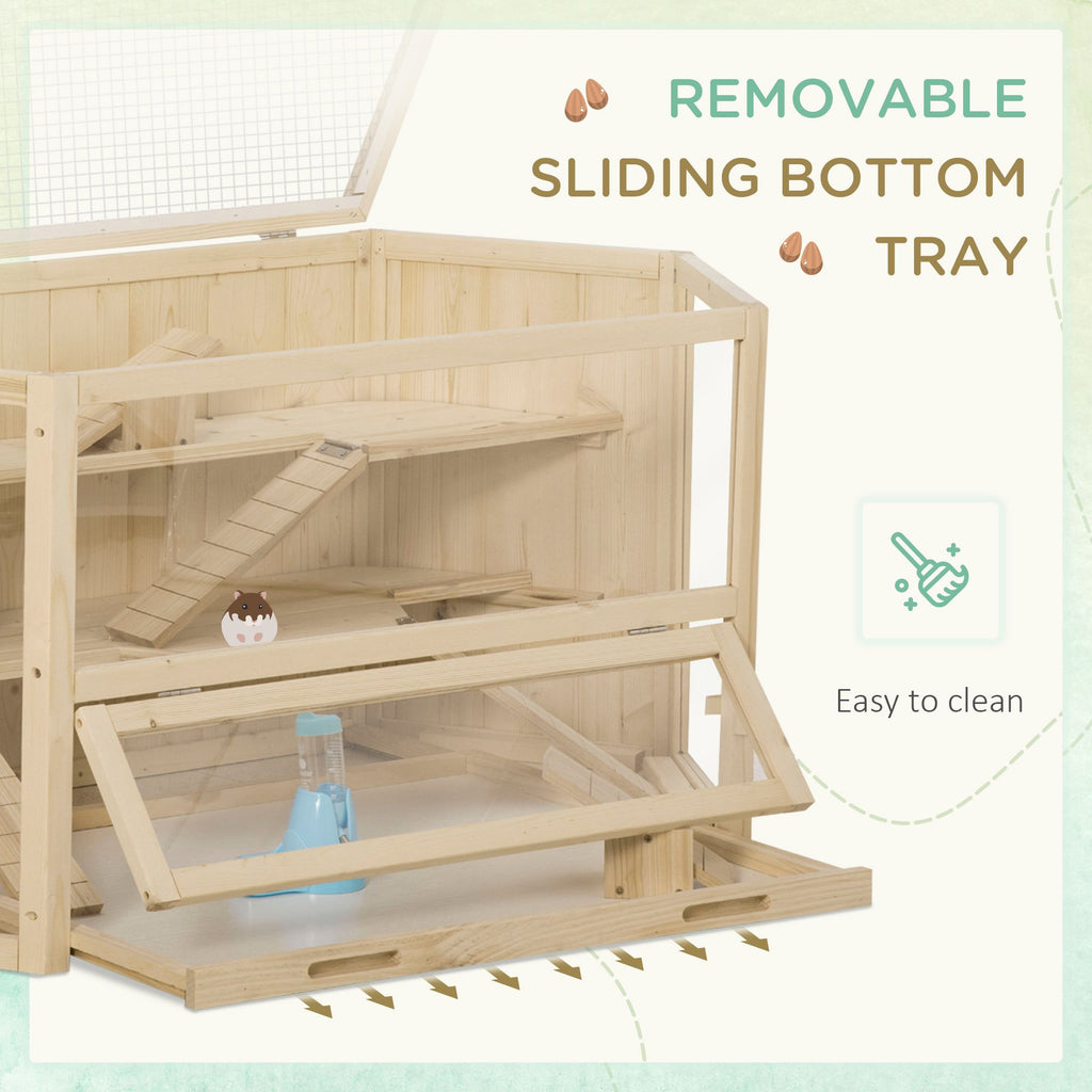 3-Tier Large furniture-style Hamster Cage with Fun Seesaws and Huts