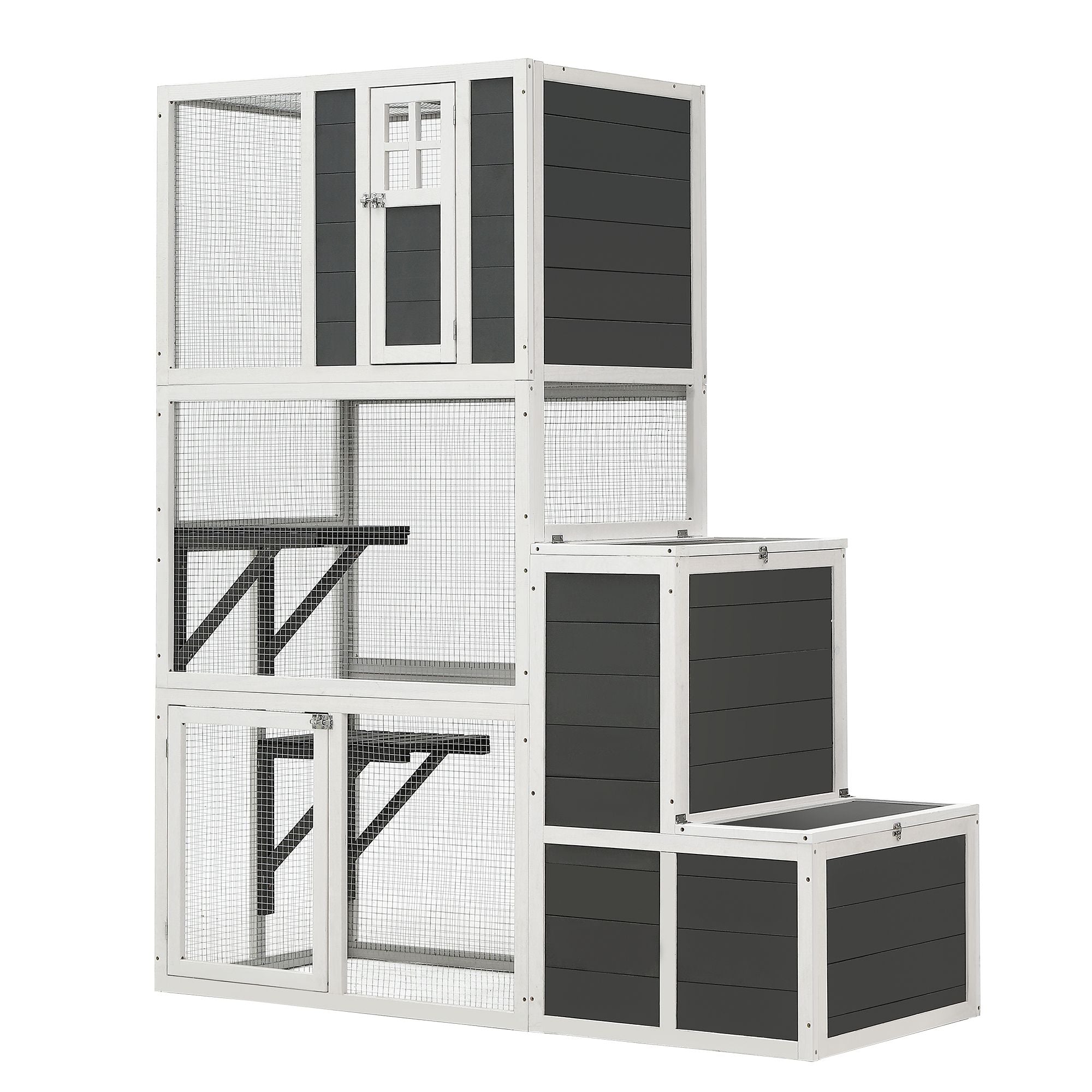 Give Your Feline Friends a Spacious Multi-Tier Cat Enclosure for Indoor & Outdoor Adventures