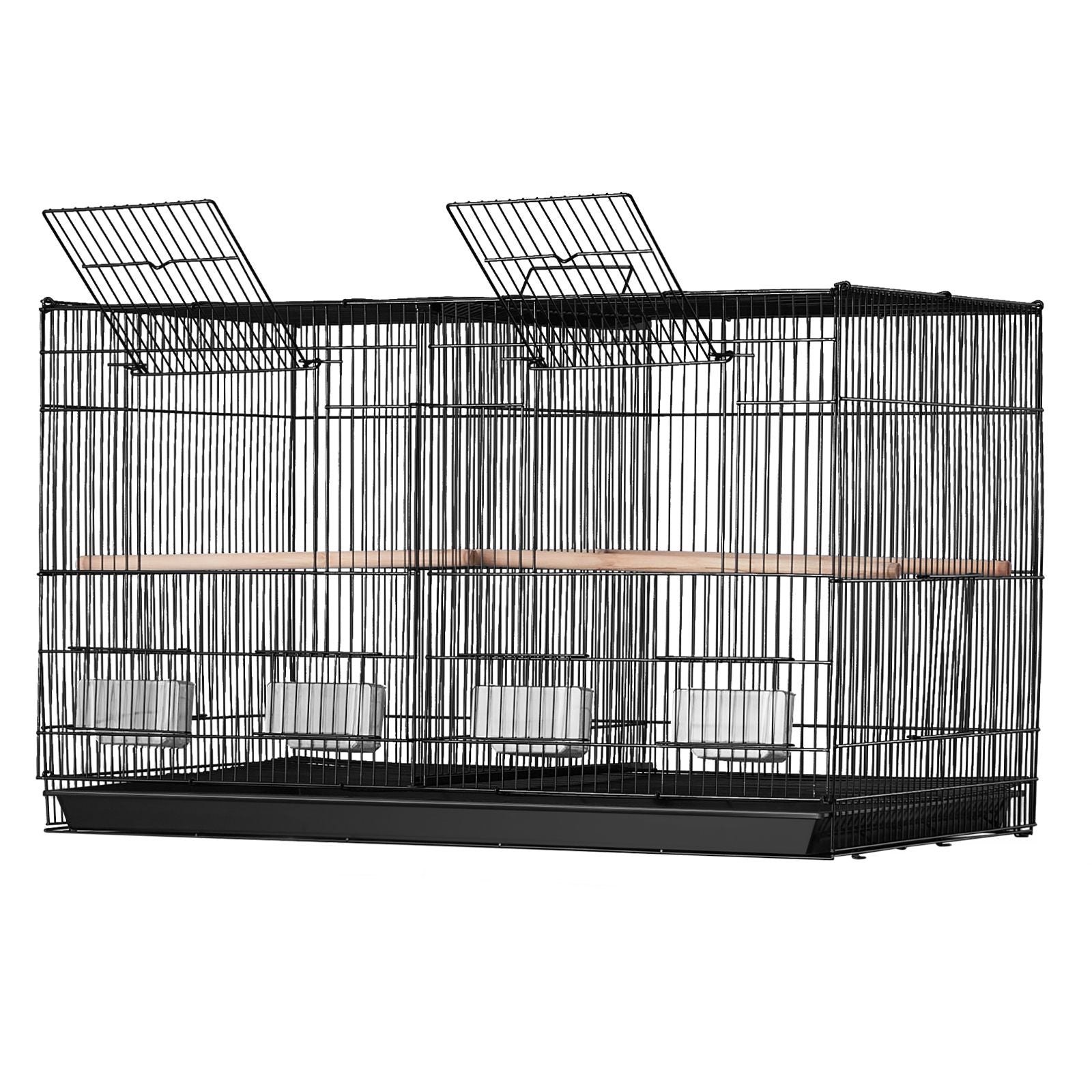 Versatile 30-Inch Stackable Bird Cage with Divider – Perfect for Small Parrots & Finches