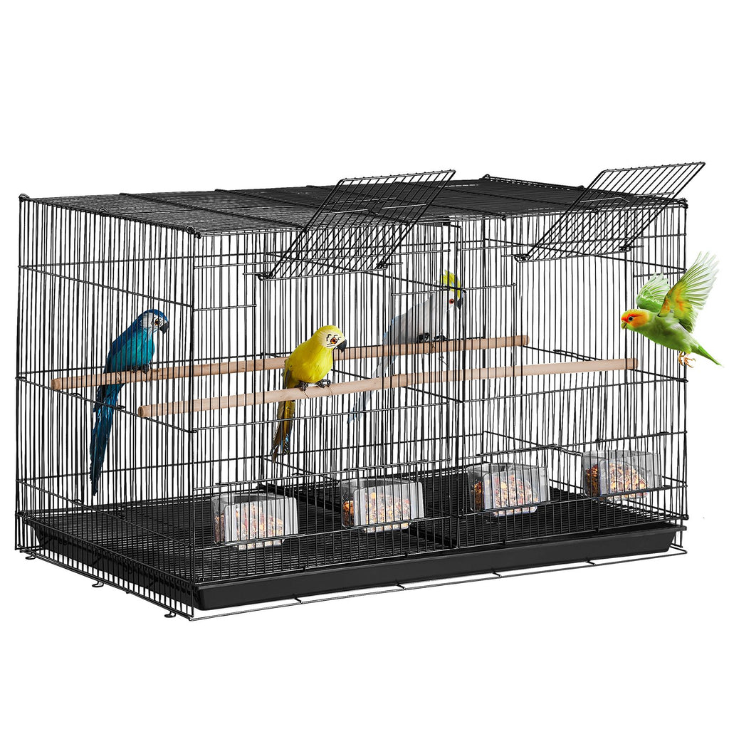 Versatile 30-Inch Stackable Bird Cage with Divider – Perfect for Small Parrots & Finches