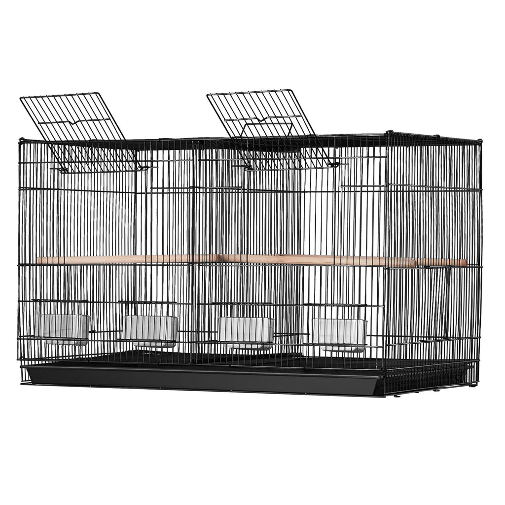 Versatile 30-Inch Stackable Bird Cage with Divider – Perfect for Small Parrots & Finches