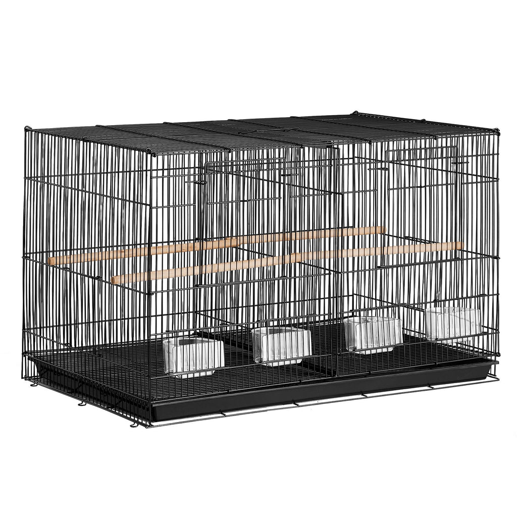 Versatile 30-Inch Stackable Bird Cage with Divider – Perfect for Small Parrots & Finches