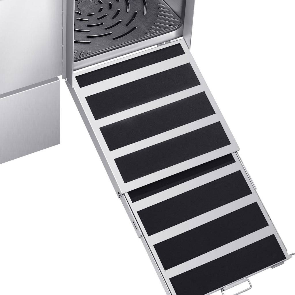 Professional Dog Washing Station: 304 Stainless Steel Tub with Ramp & Faucet