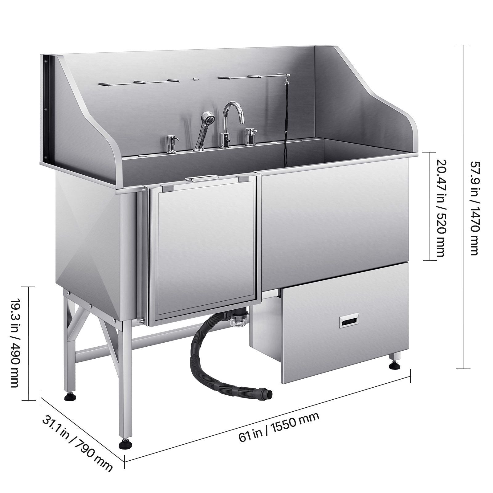 Professional-Grade Dog Washing Station for Easy, Mess-Free Baths