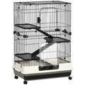 4-Level Small Animal Cage with Ramps, Platforms, and Wheels