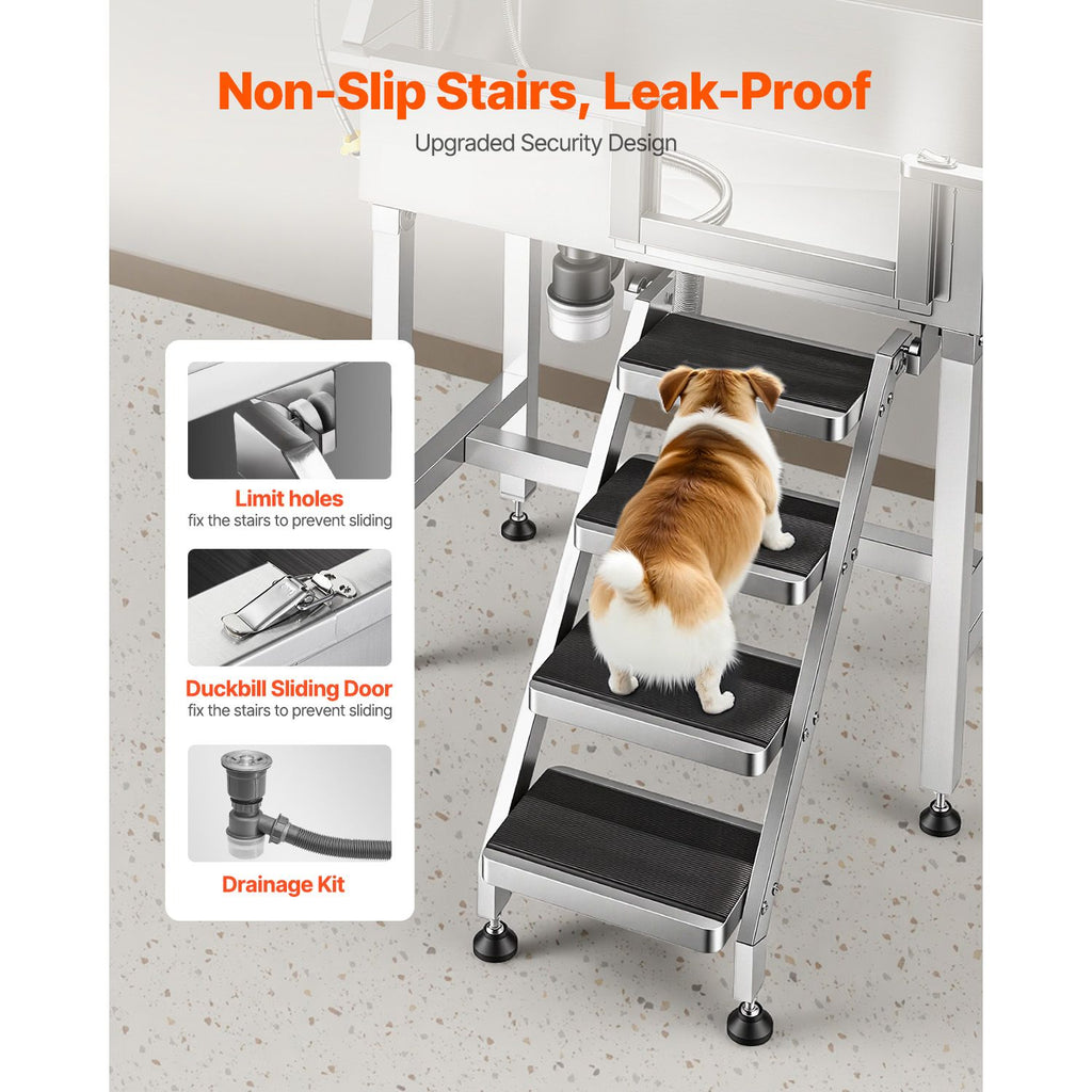 Elevate Your Pet Grooming with a Professional Stainless Steel Dog Washing Station