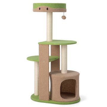 Elevate Your Cat's Playtime with the 4-Tier Cute Cat Tree