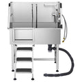 Professional Pet Grooming Tub with Hot & Cold Faucet – Make Bath Time a Breeze