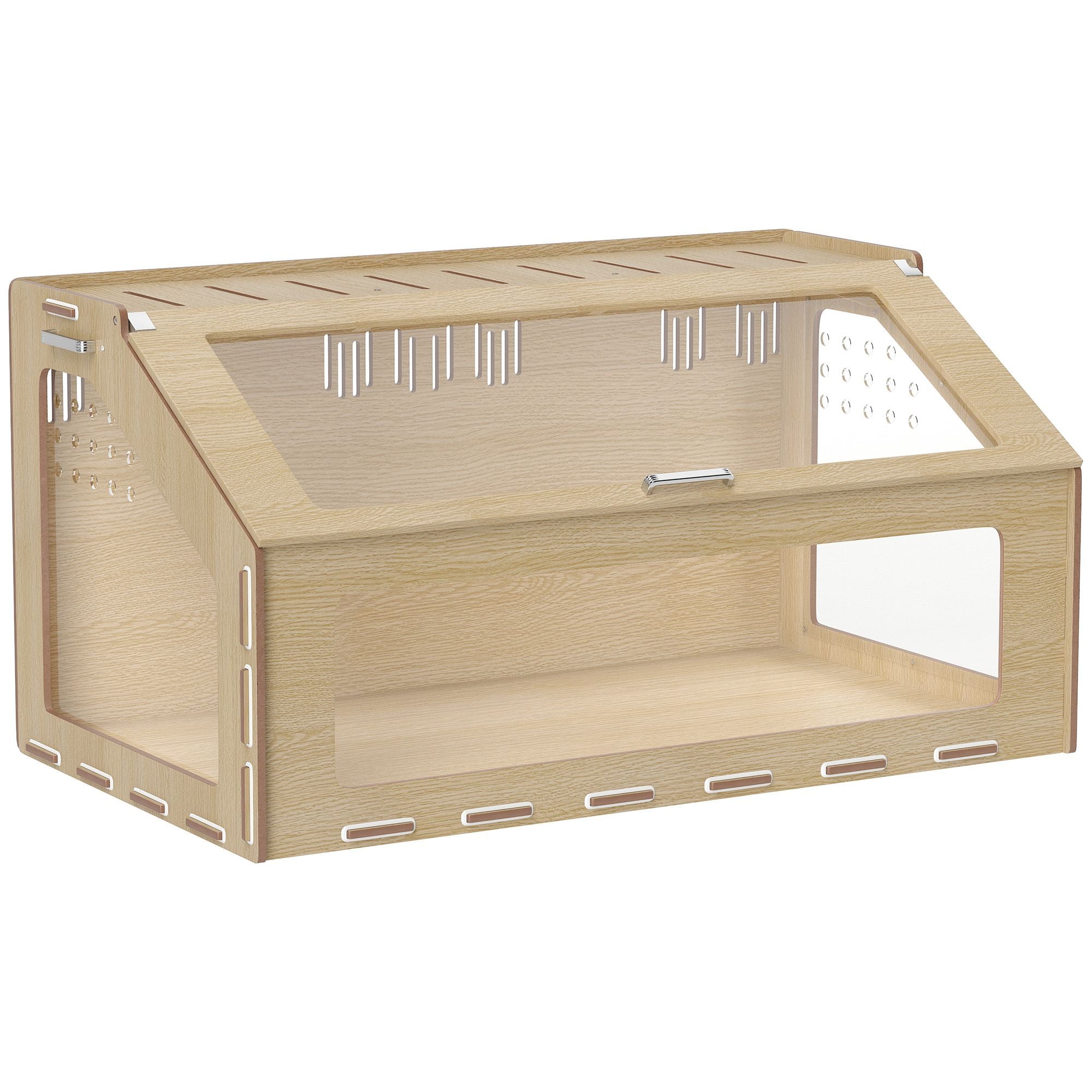 Spacious 39" Hamster Cage with Acrylic Windows & Openable Top