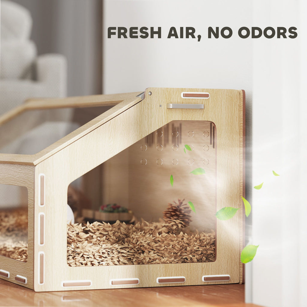 Spacious 39" Hamster Cage with Acrylic Windows & Openable Top