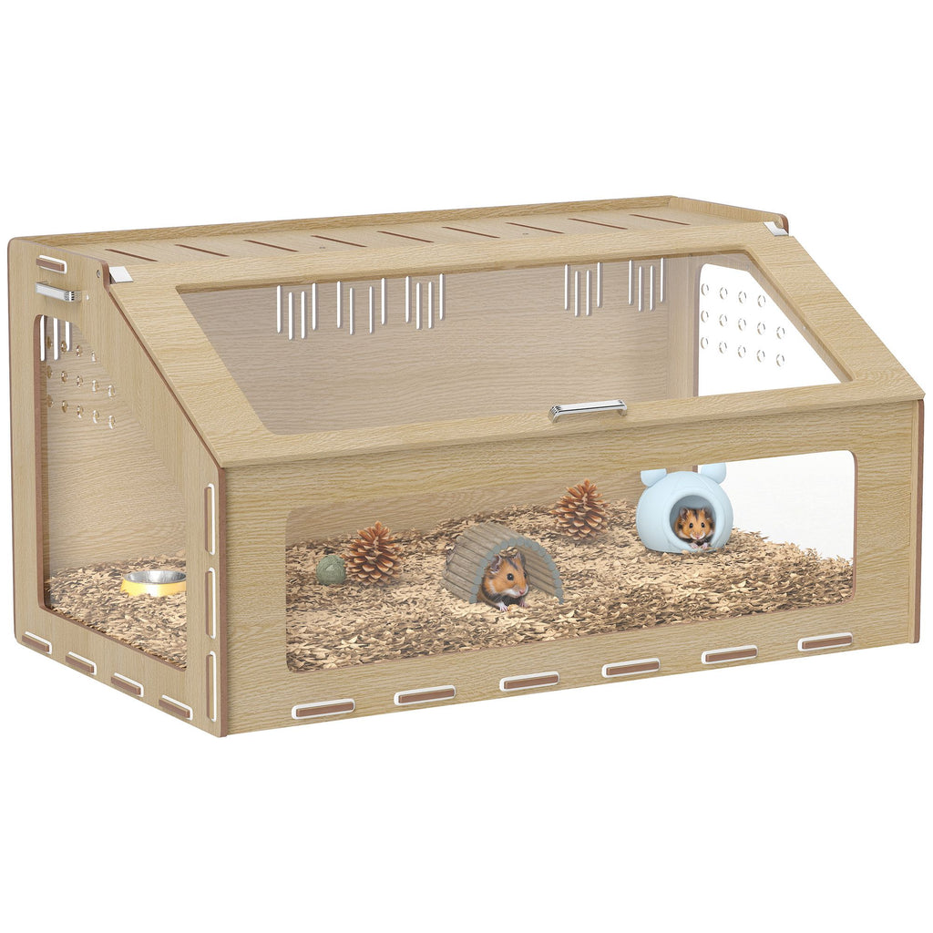 Spacious 39" Hamster Cage with Acrylic Windows & Openable Top