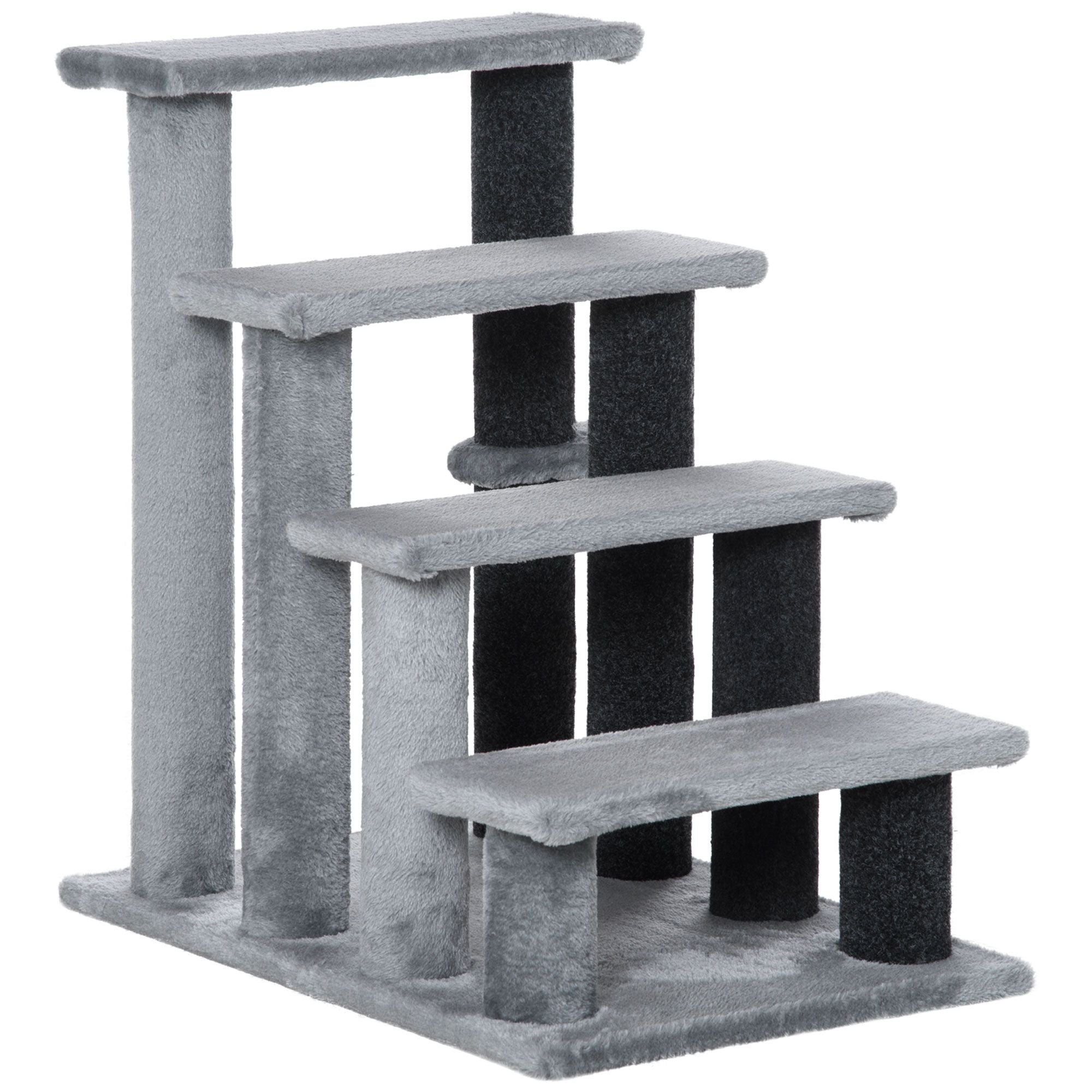 4-Level Cat Stair & Dog Stairs with Hanging Ball and Cozy Steps