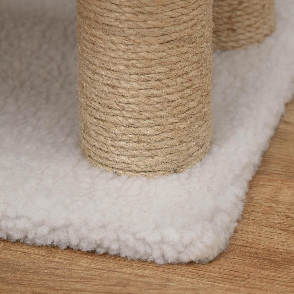Cat Stairs with Scratching Posts and Hanging Play Ball