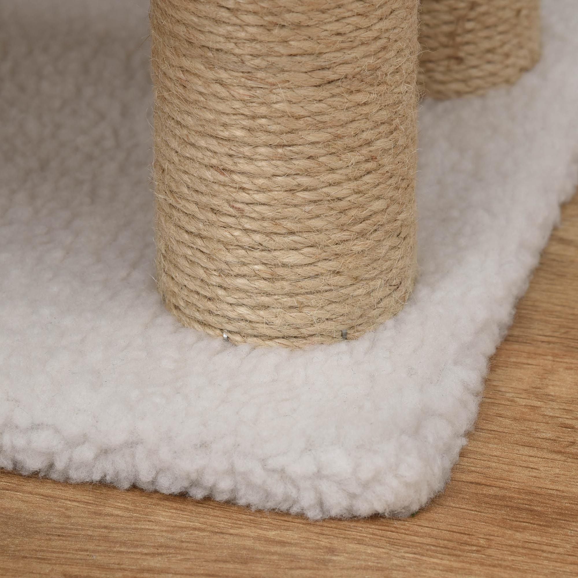 Cat Stairs with Scratching Posts and Hanging Play Ball