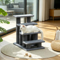 Multi-Level Carpeted Cat Scratching Stairs for Play and Rest