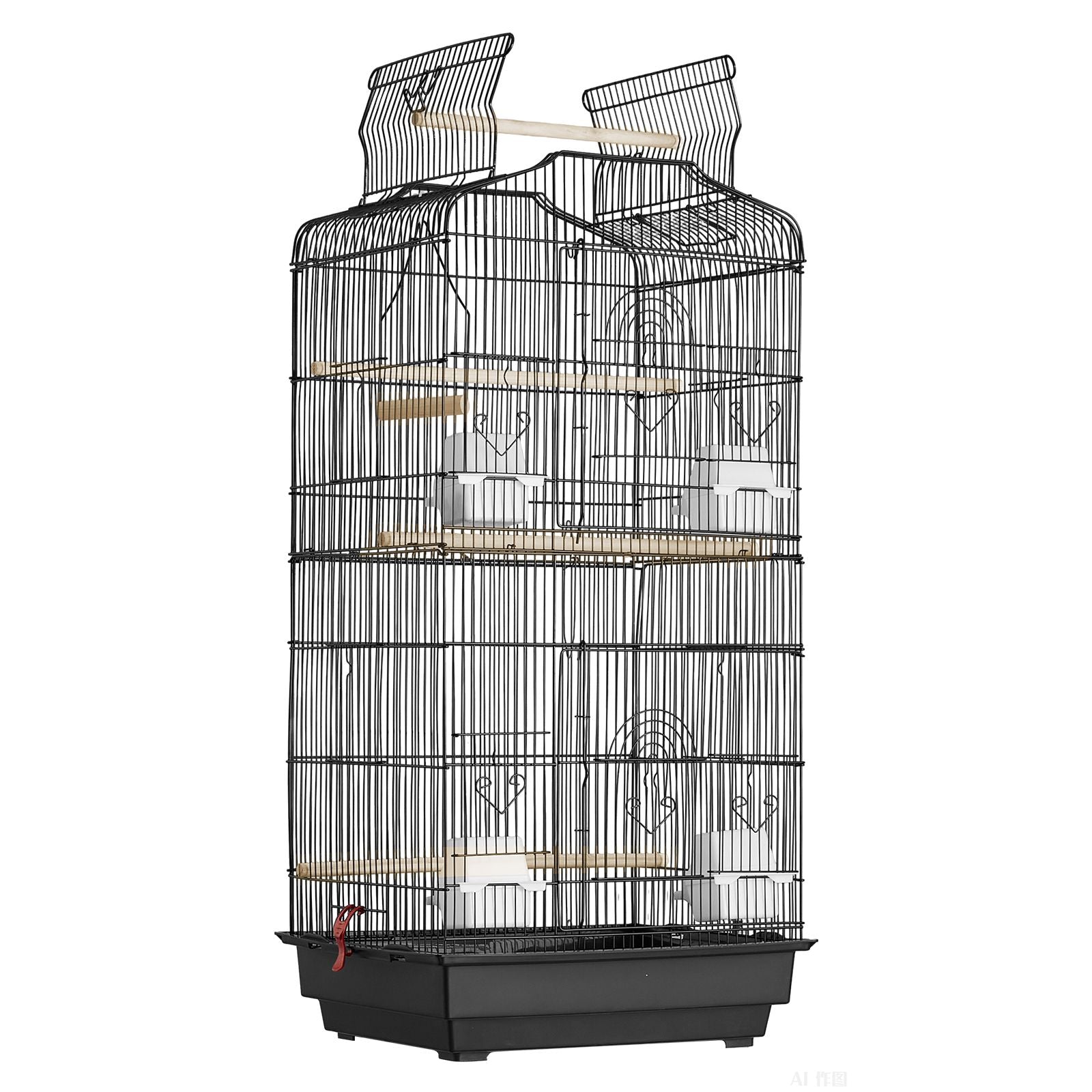 Give Your Feathered Friend a Spacious Home with This 41-Inch Open Top Bird Cage