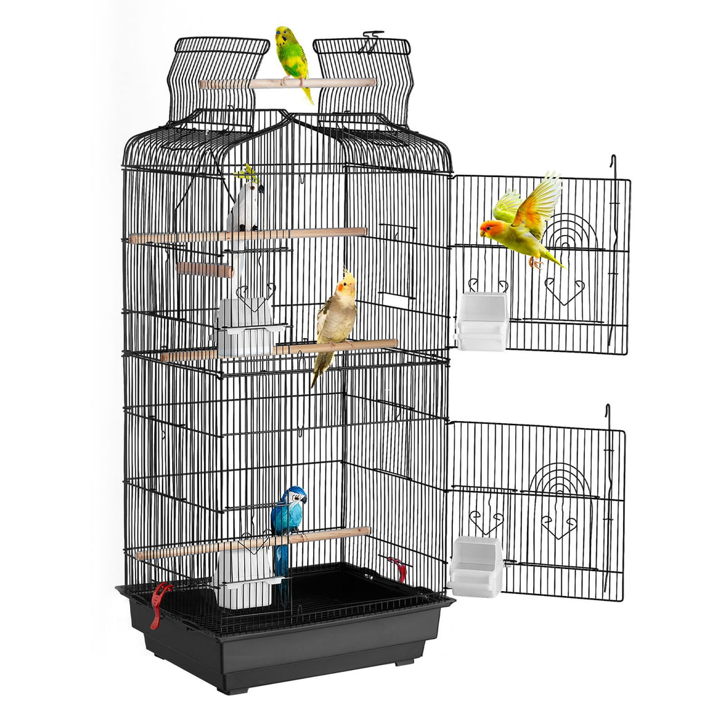 Give Your Feathered Friend a Spacious Home with This 41-Inch Open Top Bird Cage