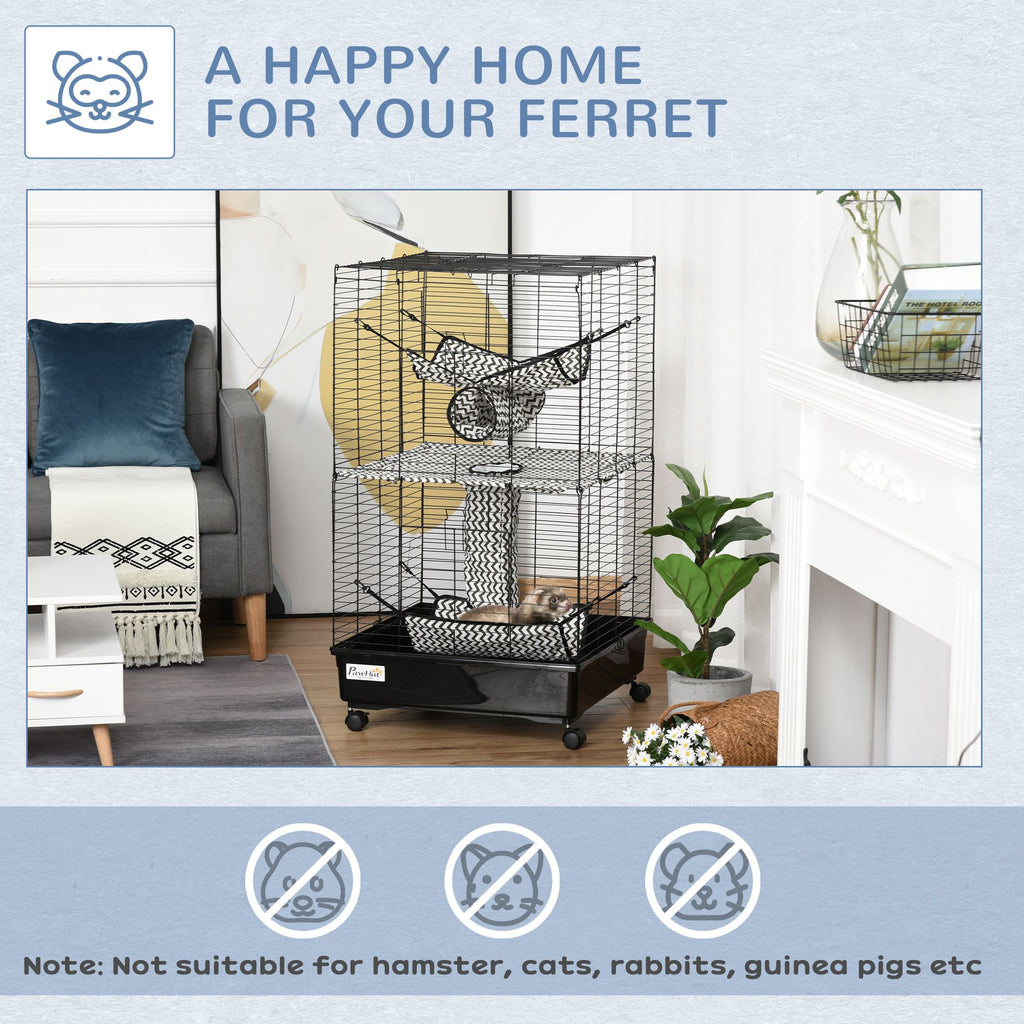 Give Your Ferret a Multi-Level Playground with Hammocks & Tunnels