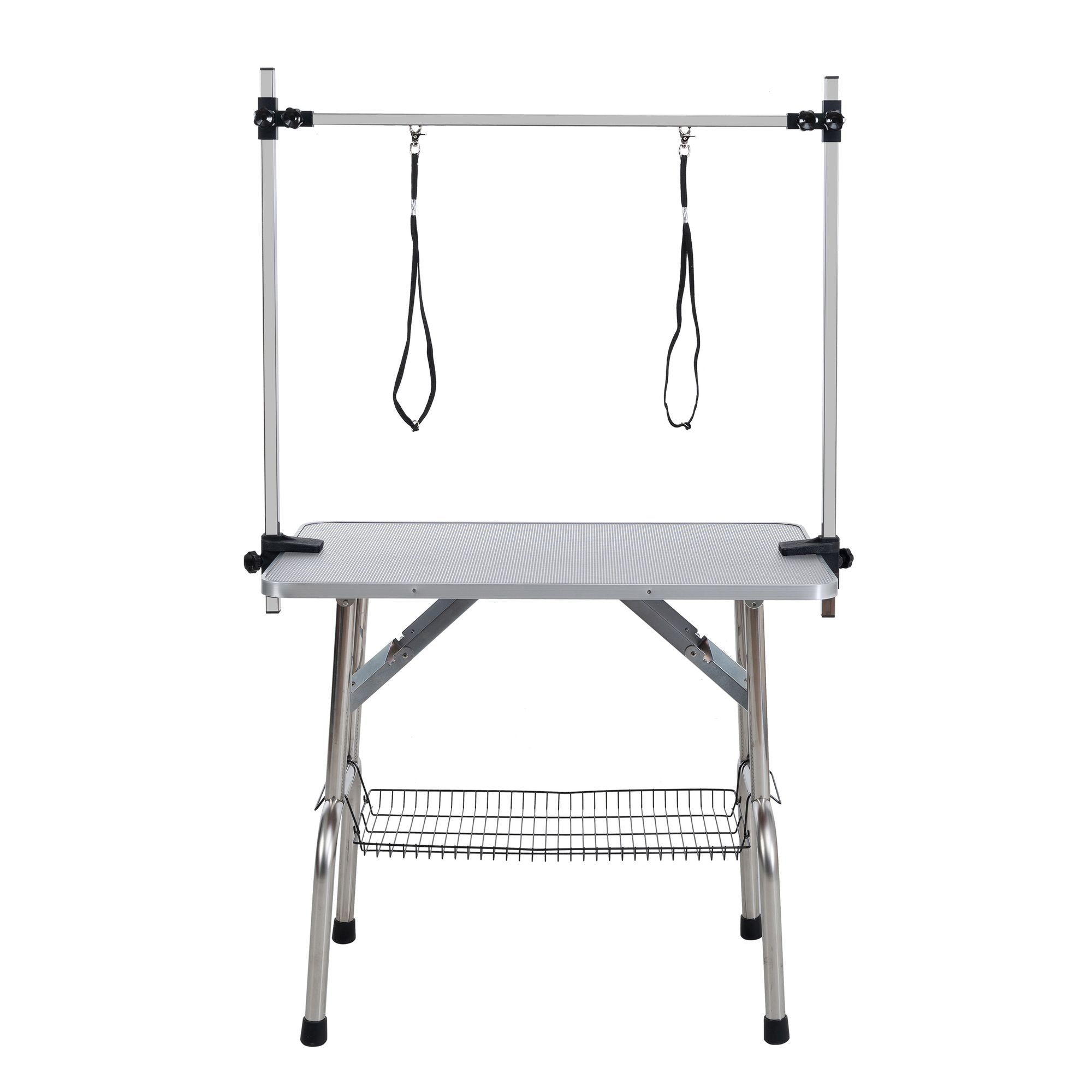 Professional-Grade Folding Grooming Table for Dogs & Cats – Sturdy, Adjustable, and Portable