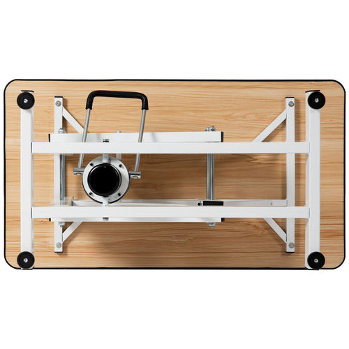 42.5INCH HYDRAULIC PET GROOMING TABLE WITH "H" ARM PINK – image 2