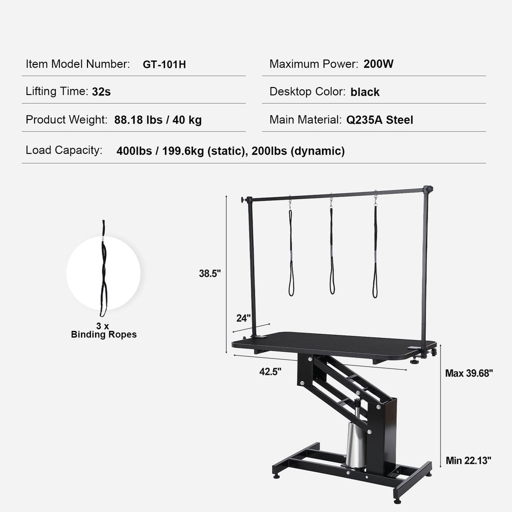 Elevate Your Pet Grooming with the VEVOR Hydraulic Grooming Table