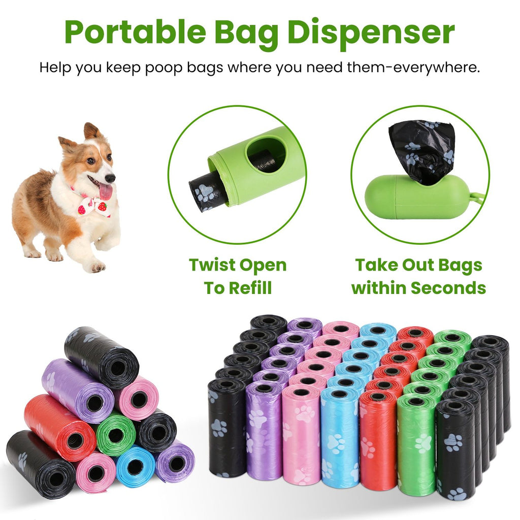 45 Rolls 675 Count Leakproof Dog Waste Bags with Dispenser