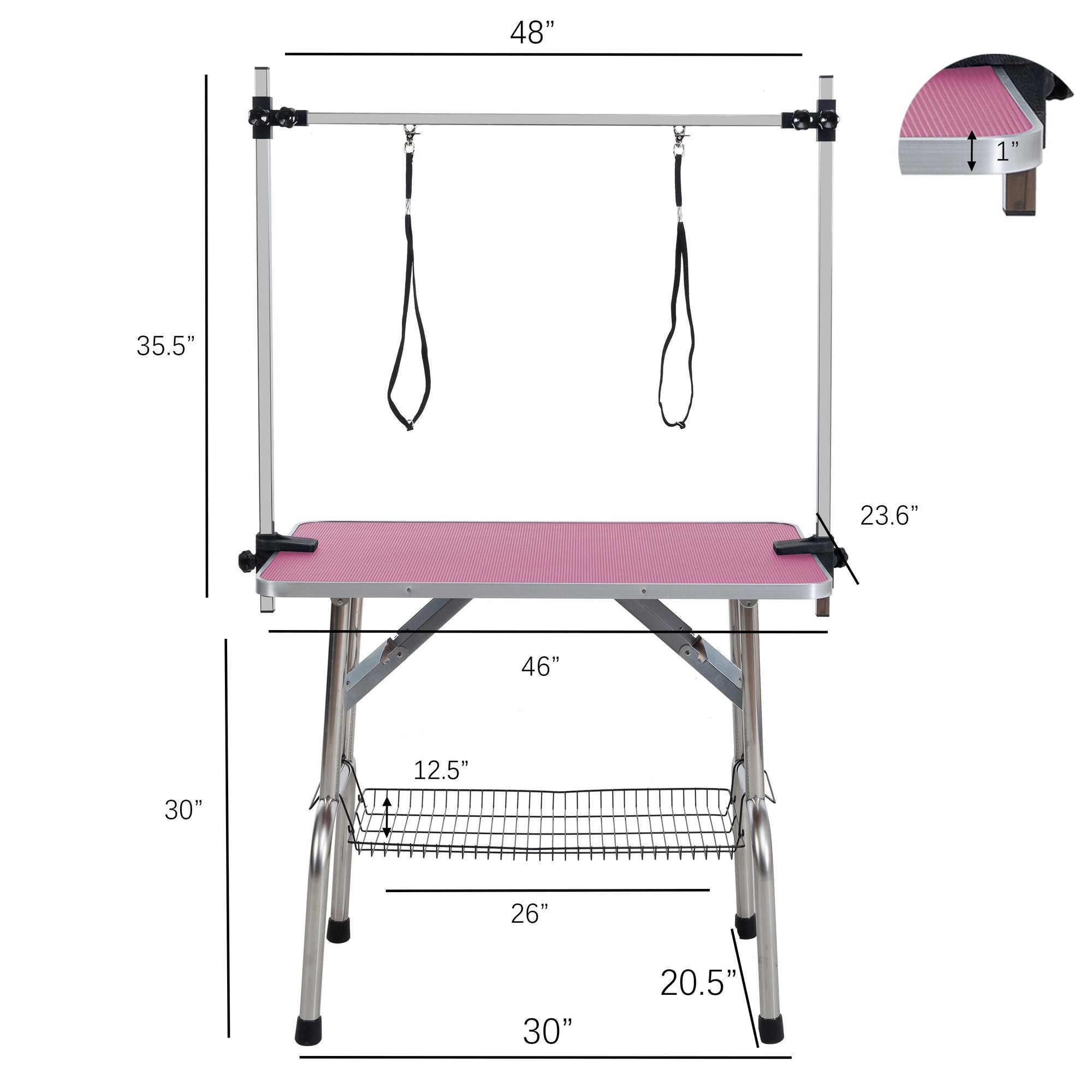 Professional-Grade Folding Grooming Table for Dogs & Cats