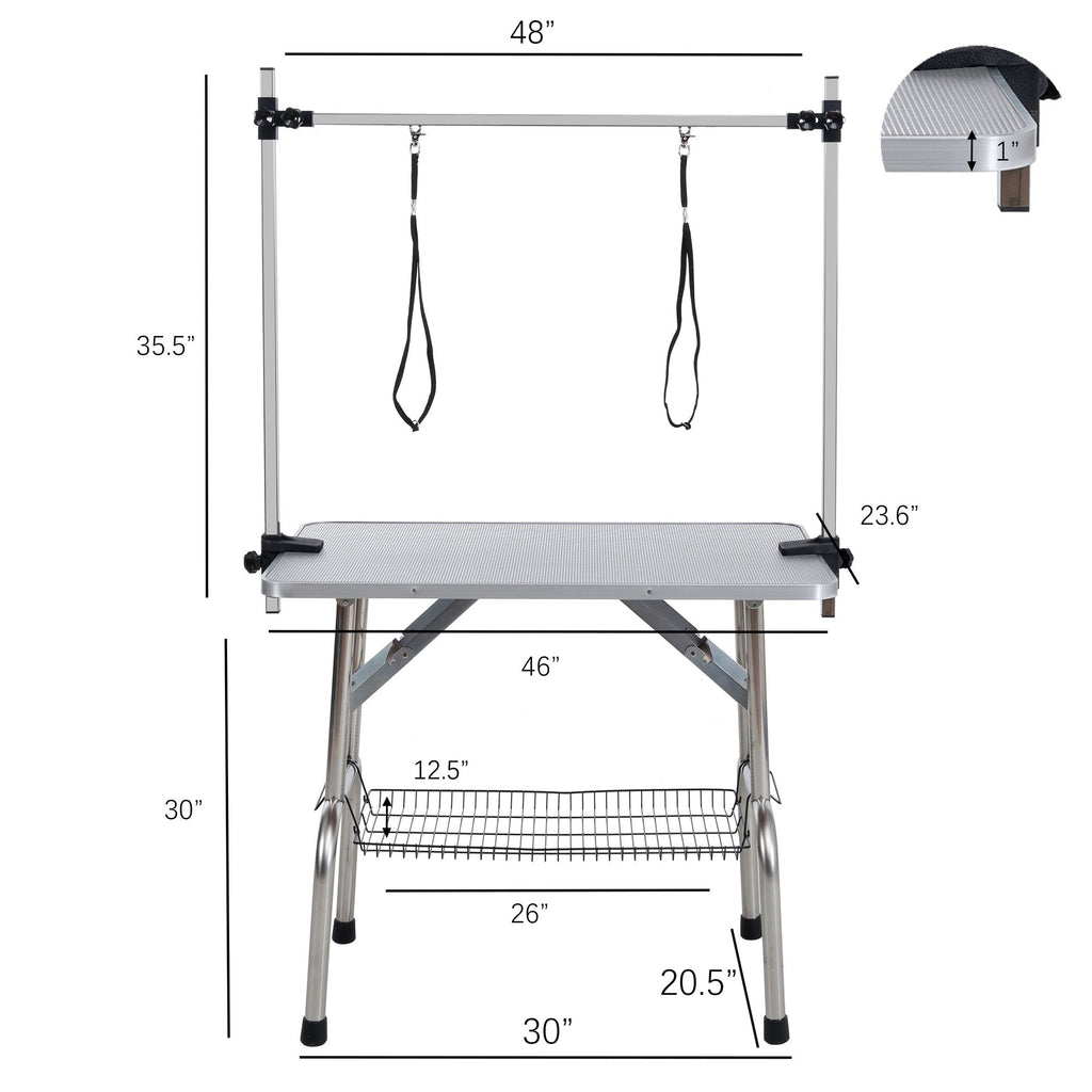 Professional-Grade Folding Grooming Table for Dogs & Cats