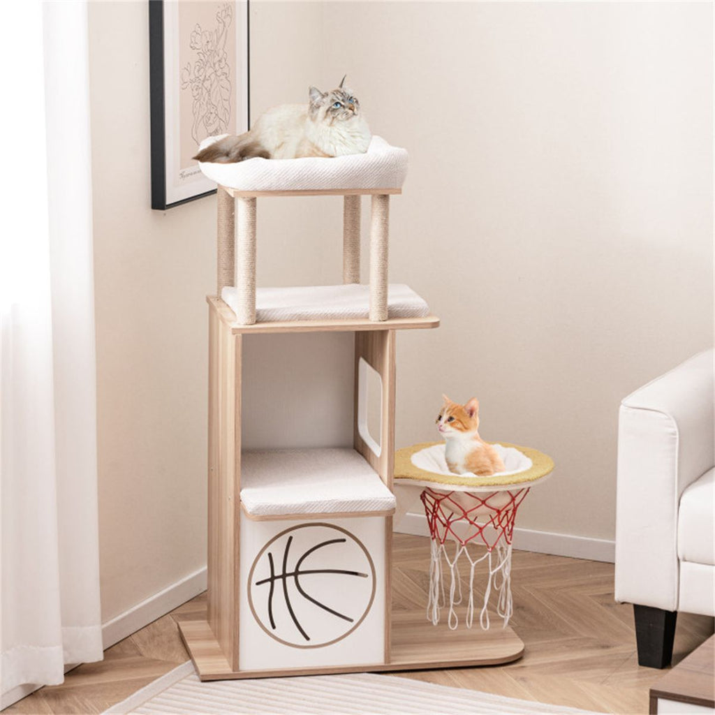 47 Inches Wooden Cat Condo