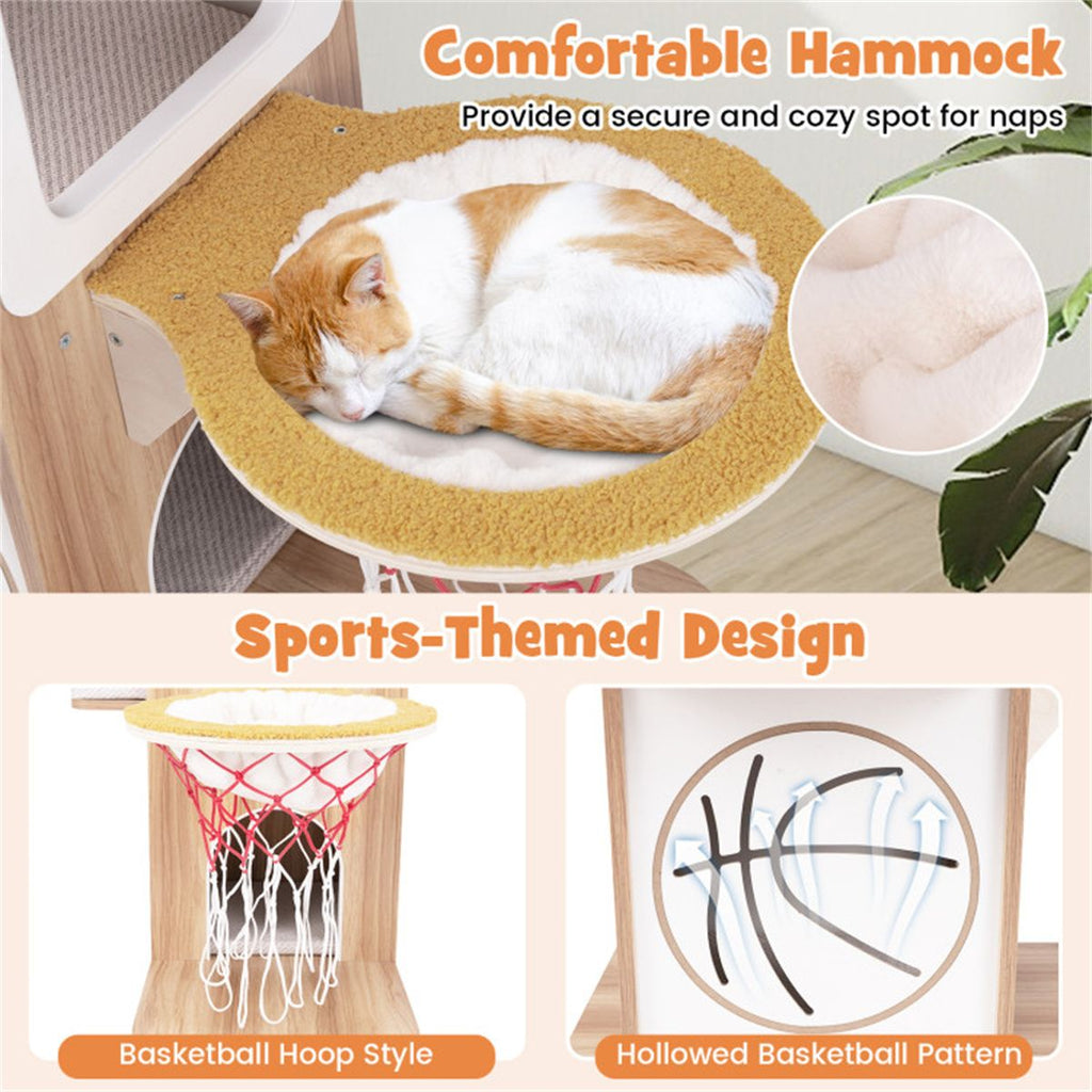 47 Inches Wooden Cat Condo