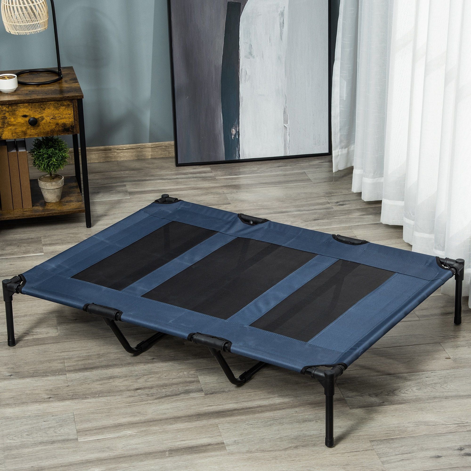 Elevated Breathable Dog Bed with Carry Bag – Cool Comfort for Pets
