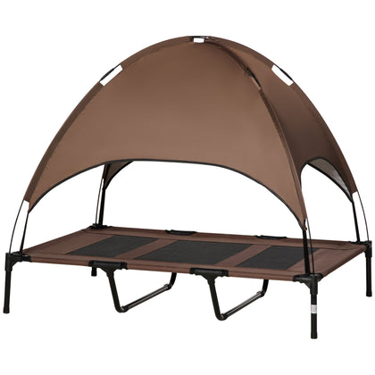 Keep Your Pup Cool & Comfortable with This Elevated Dog Cot & Canopy