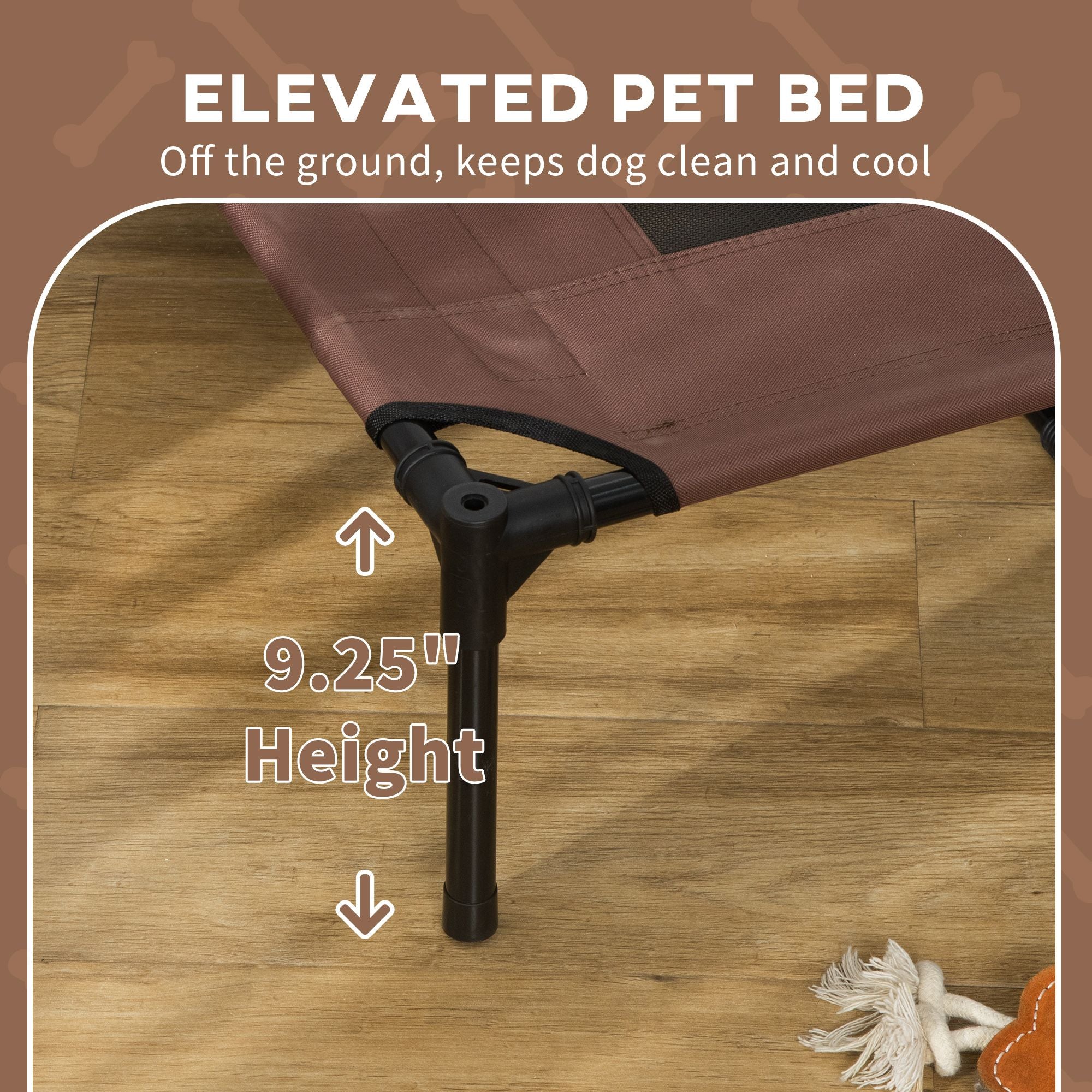 Keep Your Pup Cool & Comfortable with This Elevated Dog Cot & Canopy