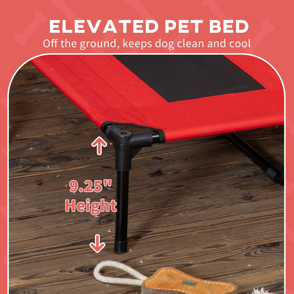 Keep Your Pup Cool & Comfortable with This Elevated Dog Cot & Canopy