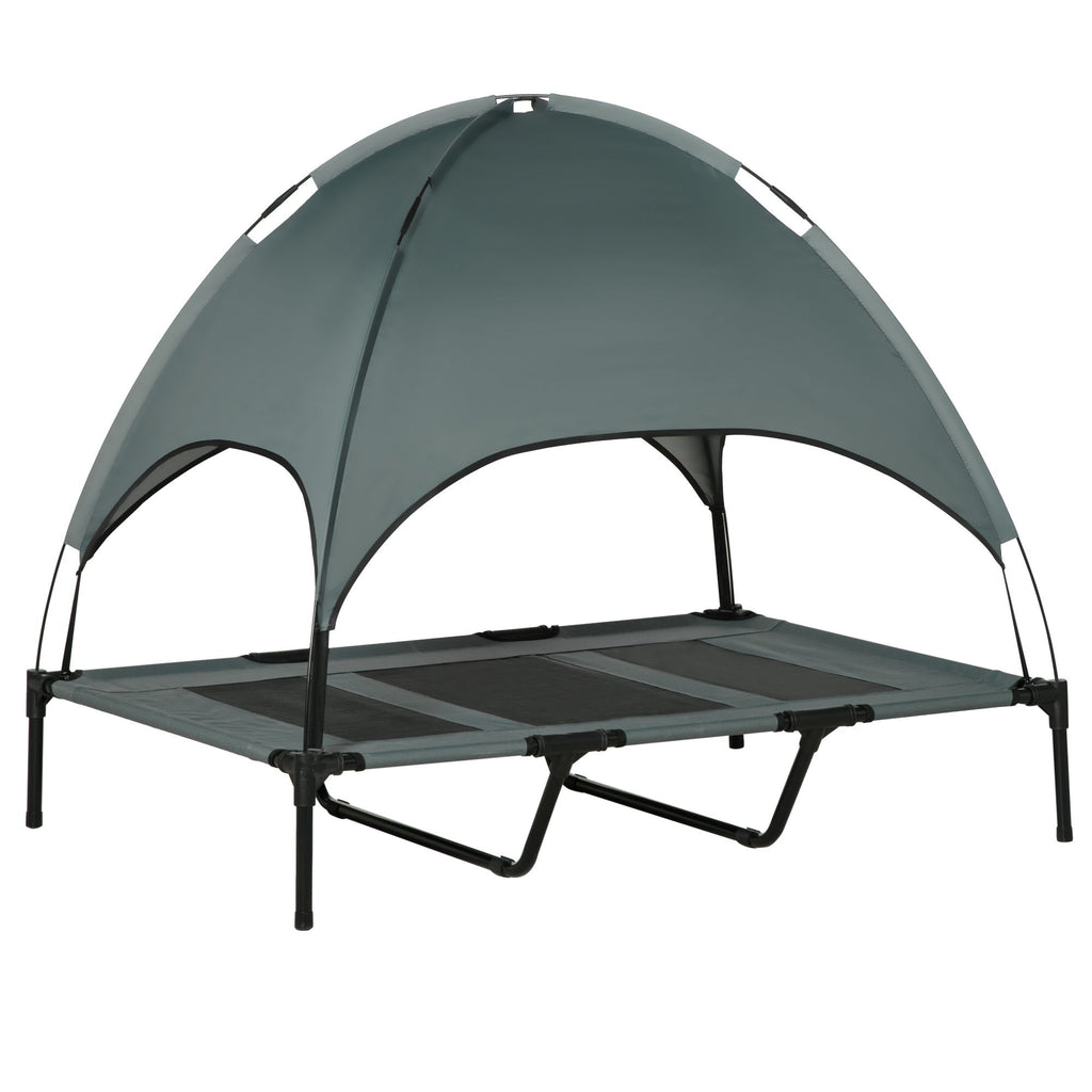 Keep Your Pup Cool & Shaded Anywhere with This Elevated Portable Dog Cot
