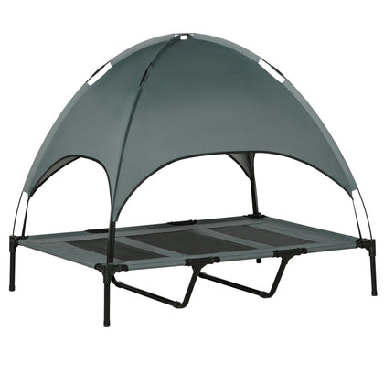 Keep Your Pup Cool & Shaded Anywhere with This Elevated Portable Dog Cot