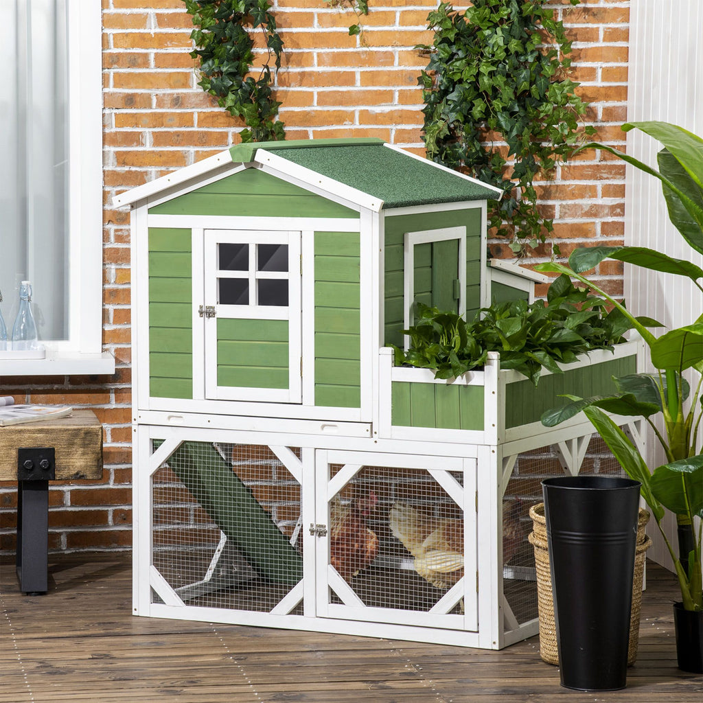49- furniture-style Chicken Coop with Run and Nesting Box