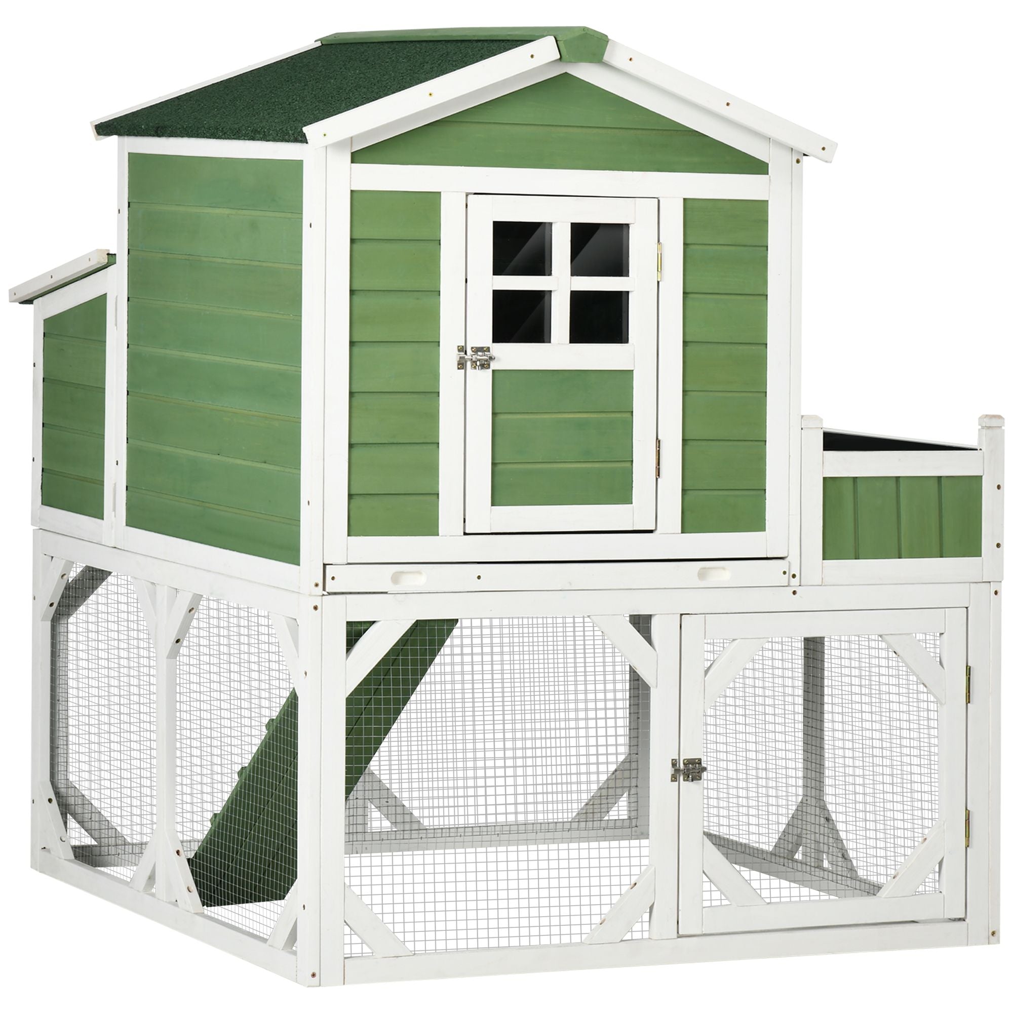49- furniture-style Chicken Coop with Run and Nesting Box