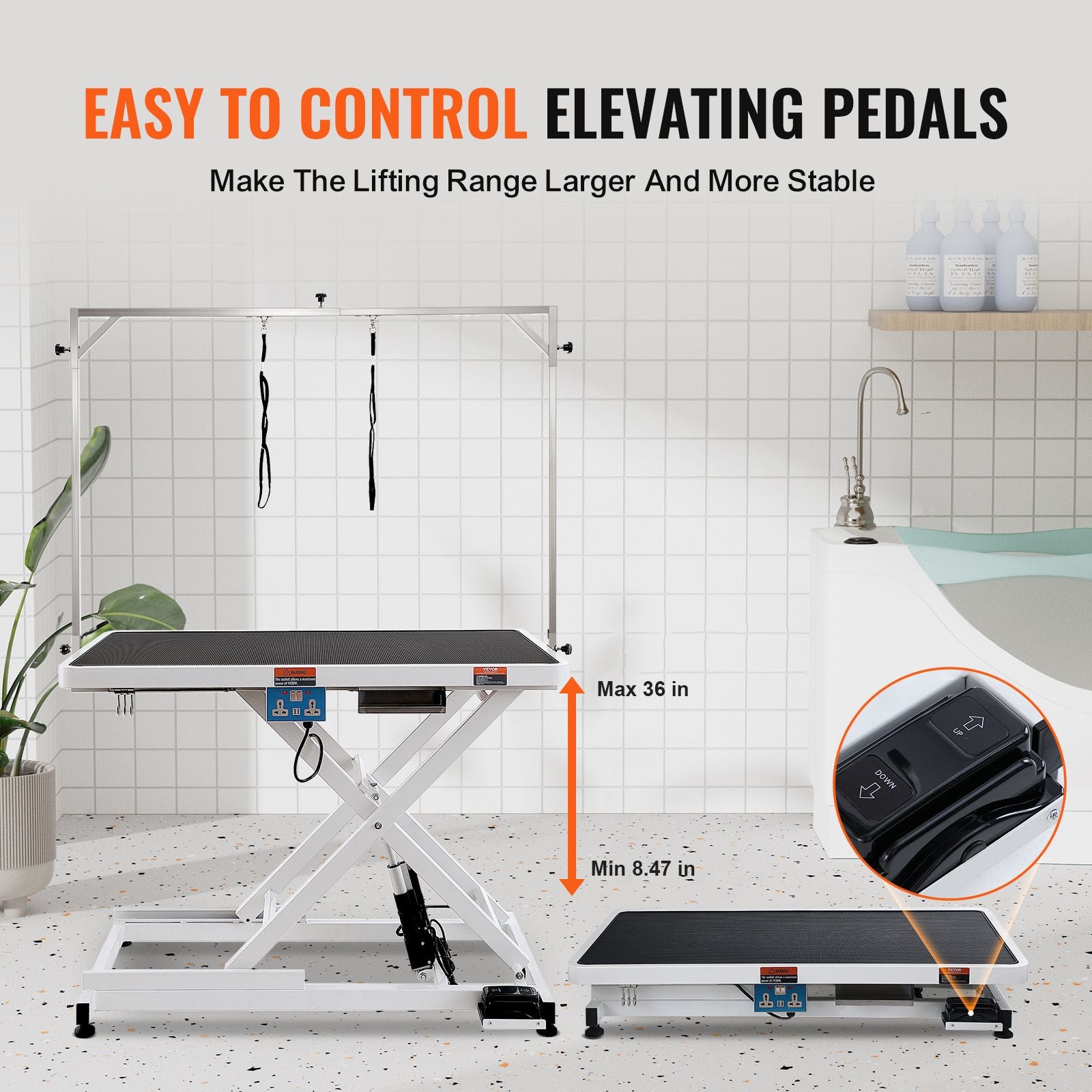 Effortless Grooming with Our Electric Pet Grooming Table – Up to 400 lbs Capacity